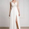 Embroidered Chiffon Slit Bridal Gown By Amelia Couture 375 -Dresses Shop 0002438 375