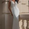 Fitted Applique V-Neck Bridal Gown By Amelia Couture 5030 1 Fitted Applique V-Neck Bridal Gown By Amelia Couture 5030 -Dresses Shop 0003355 5030