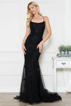 Fitted Embroidered Sleeveless Gown By Amelia Couture 799 -Dresses Shop 0003804 799