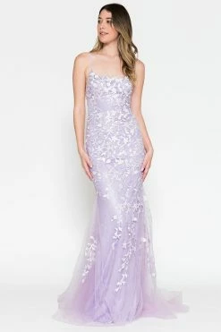 Fitted Embroidered Sleeveless Gown By Amelia Couture 799 -Dresses Shop 0003805 799