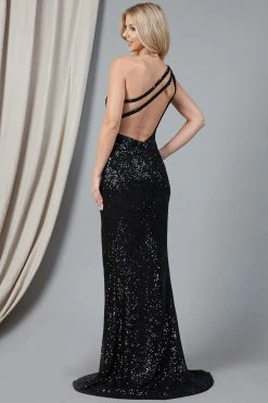 Sequin One Shoulder Slit Gown By Amelia Couture 5041 13 Sequin One Shoulder Slit Gown By Amelia Couture 5041 -Dresses Shop 0004107 5041