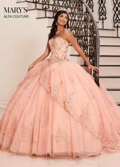 2 Piece Strapless Quinceanera Dress By Alta Couture MQ3042