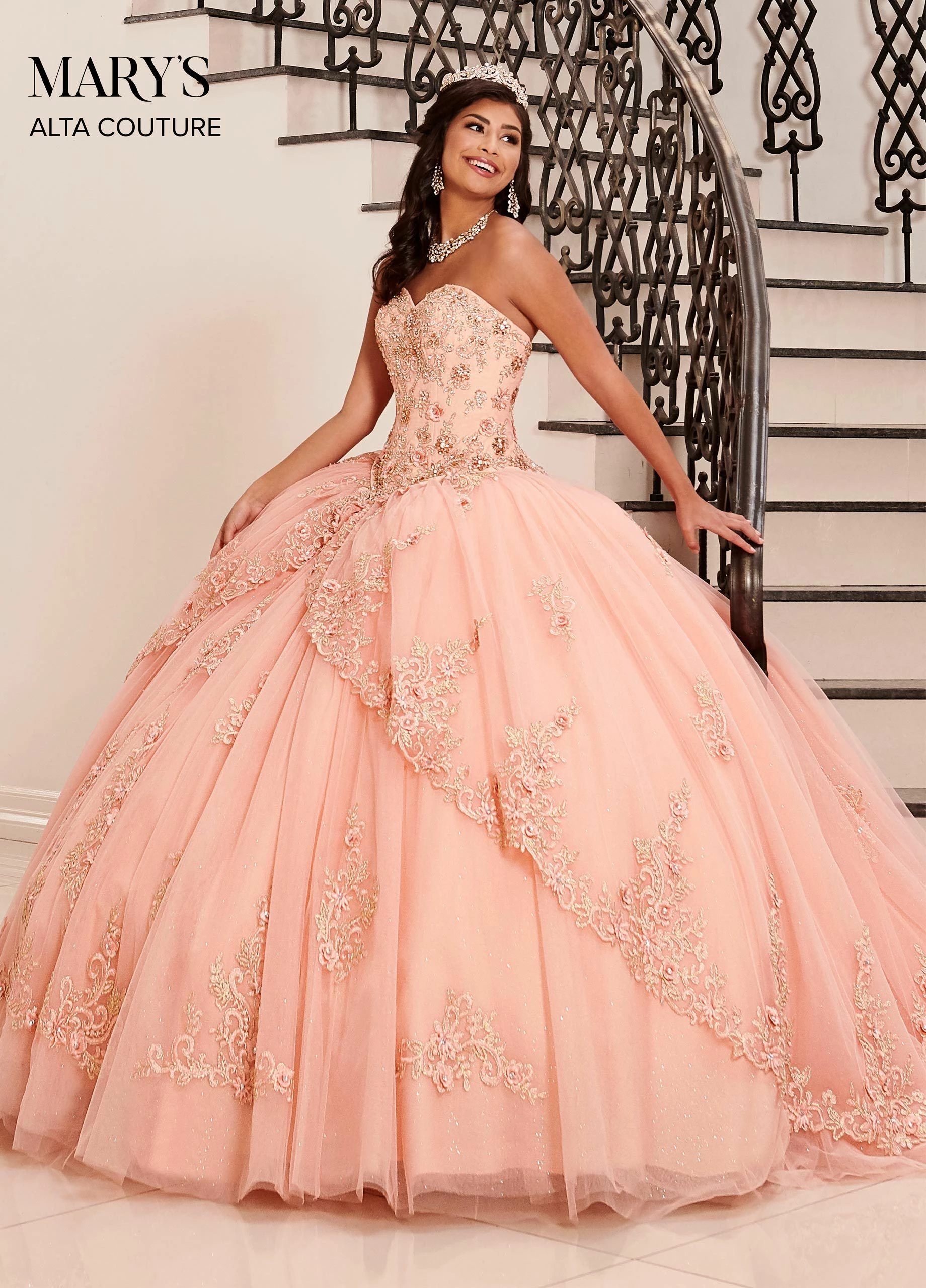 2 Piece Strapless Quinceanera Dress By Alta Couture MQ3042 3 2 Piece Strapless Quinceanera Dress By Alta Couture MQ3042