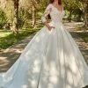 3/4 Length Sleeve Wedding Ballgown By Mary's Bridal MB3088 -Dresses Shop 34 length sleeve wedding ballgown by marys bridal mb3088 wedding dresses florencia by marys bridal 0 ivorynude 945338