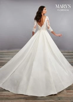 3/4 Length Sleeve Wedding Ballgown By Mary's Bridal MB3088 18 3/4 Length Sleeve Wedding Ballgown By Mary's Bridal MB3088 -Dresses Shop 34 length sleeve wedding ballgown by marys bridal mb3088 wedding dresses florencia by marys bridal 746365
