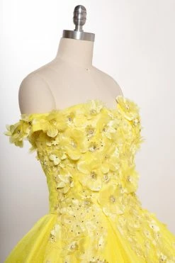 3D Floral Off Shoulder Ball Gown By Coya L2501 -Dresses Shop 3d floral off shoulder ball gown by coya l2501 quinceanera dresses coya collection 270687