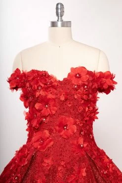 3D Floral Off Shoulder Ball Gown By Coya L2501 -Dresses Shop 3d floral off shoulder ball gown by coya l2501 quinceanera dresses coya collection 350937