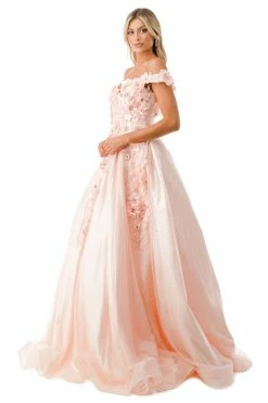 3D Floral Off Shoulder Ball Gown By Coya L2501 -Dresses Shop 3d floral off shoulder ball gown by coya l2501 quinceanera dresses coya collection 566876