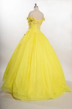 3D Floral Off Shoulder Ball Gown By Coya L2501 -Dresses Shop 3d floral off shoulder ball gown by coya l2501 quinceanera dresses coya collection 650398