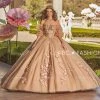 3D Floral Puff Sleeve Quinceanera Dress By Ragazza EV27-627 -Dresses Shop 3d floral puff sleeve quinceanera dress by ragazza ev27 627 quinceanera dresses ragazza fashion 3 makeup gold 836648