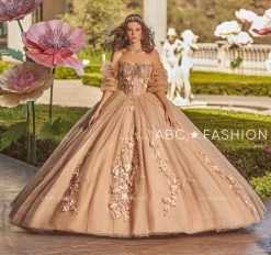 3D Floral Puff Sleeve Quinceanera Dress By Ragazza EV27-627 -Dresses Shop 3d floral puff sleeve quinceanera dress by ragazza ev27 627 quinceanera dresses ragazza fashion 752957