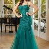 3D Floral Sleeveless Corset Mermaid Dress By Adora 3091 -Dresses Shop 3d floral sleeveless corset mermaid dress by adora 3091 long formal dresses adora design xs emerald 286776
