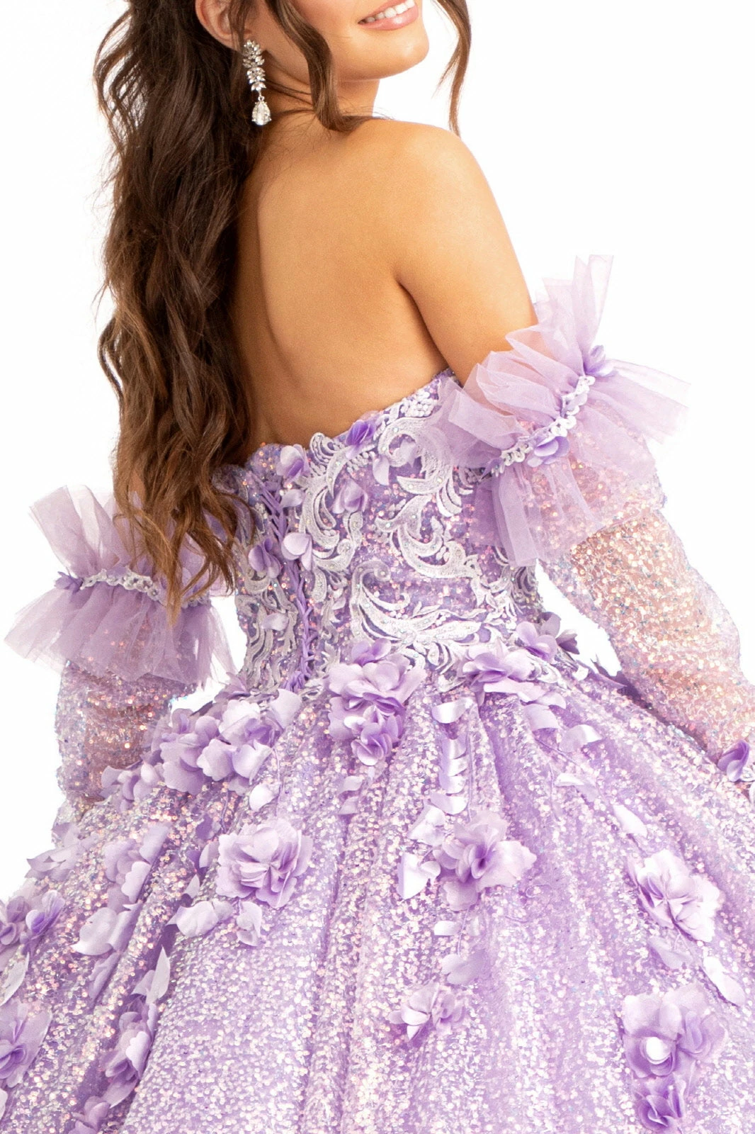 3D Floral Sweetheart Ball Gown By Elizabeth K GL1986 10 3D Floral Sweetheart Ball Gown By Elizabeth K GL1986 - Image 8