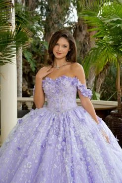 3D Floral Sweetheart Cloak Ball Gown By Petite Adele PQ1004 -Dresses Shop 3d floral sweetheart cloak ball gown by petite adele pq1004 quinceanera dresses bella princess couture by petite adele 349704