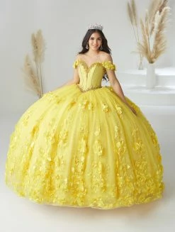 3D Floral Tulle Quinceanera Dress By House Of Wu 26950