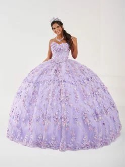 Strapless Cape Quinceanera Dress By Fiesta Gowns 56494 -Dresses Shop FiestaGowns 56494 6 LilacMulti