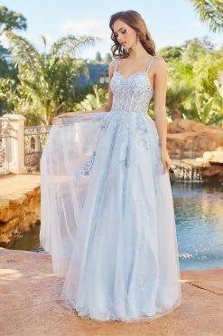 Applique Corset Lace Tulle Gown By Adora 3087 -Dresses Shop applique corset lace tulle gown by adora 3087 long formal dresses adora design 114832