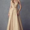 Applique Long A-line Glitter Dress By Juliet 228 -Dresses Shop applique long a line glitter dress by juliet 228 long formal dresses juliet xs gold 840801