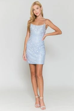 Applique Short Sleeveless Dress By Amelia Couture 7010S 28 Applique Short Sleeveless Dress By Amelia Couture 7010S -Dresses Shop applique short sleeveless dress by amelia couture 7010s short cocktail dresses amelia couture 0 baby blue 191964