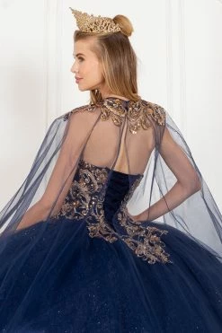 Applique Strapless Cape Ball Gown By Cinderella Couture 8063J 17 Applique Strapless Cape Ball Gown By Cinderella Couture 8063J -Dresses Shop applique strapless cape ball gown by cinderella couture 8063j quinceanera dresses cinderella couture 505628