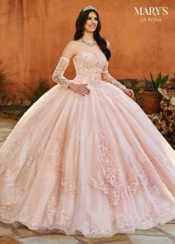 Applique Strapless Quinceanera Dress By Mary's Bridal MQ2156 -Dresses Shop applique strapless quinceanera dress by marys bridal mq2156 quinceanera dresses marys bridal 0 pink 132022