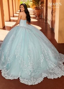 Applique Strapless Quinceanera Dress By Mary's Bridal MQ2156 -Dresses Shop applique strapless quinceanera dress by marys bridal mq2156 quinceanera dresses marys bridal 238121
