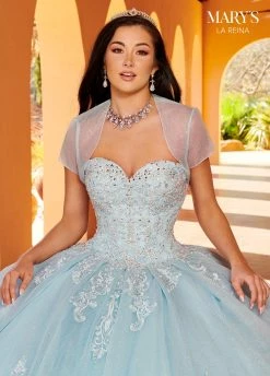 Applique Strapless Quinceanera Dress By Mary's Bridal MQ2156 -Dresses Shop applique strapless quinceanera dress by marys bridal mq2156 quinceanera dresses marys bridal 699422