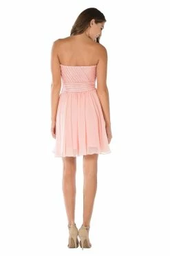 Aqua Short Strapless Dress With Sequined Top By Poly USA -Dresses Shop aqua short strapless dress with sequined top by poly usa short cocktail dresses poly usa 477847