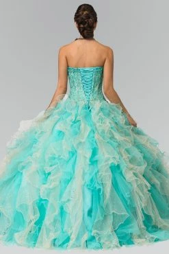 Bead Embroidered Strapless Ruffled Ballgown By Elizabeth K GL2210 -Dresses Shop bead embroidered strapless ruffled ballgown by elizabeth k gl2210 quinceanera dresses elizabeth k 257446