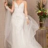 Beaded Bridal Mermaid V-Neck Gown By GLS Gloria GL3157 1 Beaded Bridal Mermaid V-Neck Gown By GLS Gloria GL3157 -Dresses Shop beaded bridal mermaid v neck gown by gls gloria gl3157 long formal dresses elizabeth k xs ivory 941368