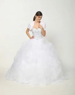 Ruffled Sweetheart Ball Gown By Juliet 1425 -Dresses Shop beaded lace sweetheart ball gown with flounced skirt by juliet 1425 quinceanera dresses juliet 977485