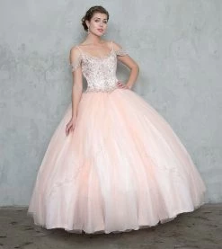 Beaded Long Cold Shoulder Dress With A-line Skirt 9 Beaded Long Cold Shoulder Dress With A-line Skirt -Dresses Shop beaded long cold shoulder dress with a line skirt quinceanera dresses calla collection 2 blush 131811