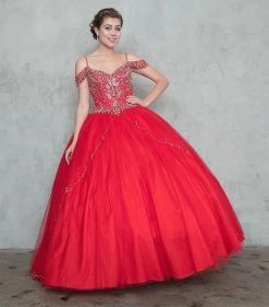 Beaded Long Cold Shoulder Dress With A-line Skirt 10 Beaded Long Cold Shoulder Dress With A-line Skirt -Dresses Shop beaded long cold shoulder dress with a line skirt quinceanera dresses calla collection 2 red 442240
