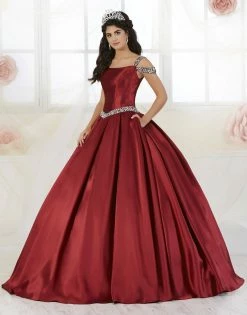 Beaded Off Shoulder Quinceanera Dress By Fiesta Gowns 56350