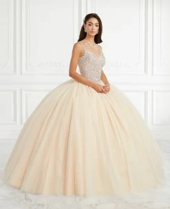 Beaded Sleeveless Quinceanera Dress By Fiesta Gowns 56392 (Size 10 - 16)