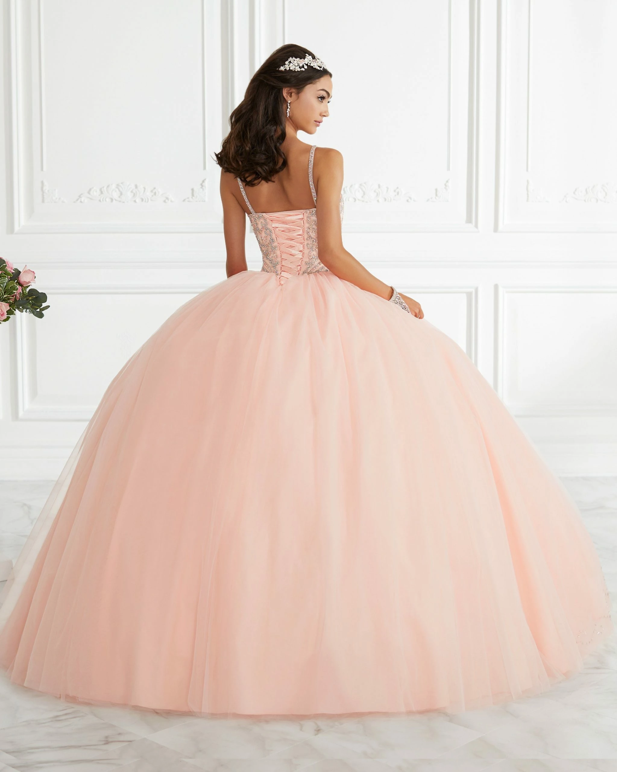 Beaded Split Front Quinceanera Dress By Fiesta Gowns 56388 4 Beaded Split Front Quinceanera Dress By Fiesta Gowns 56388 - Image 2