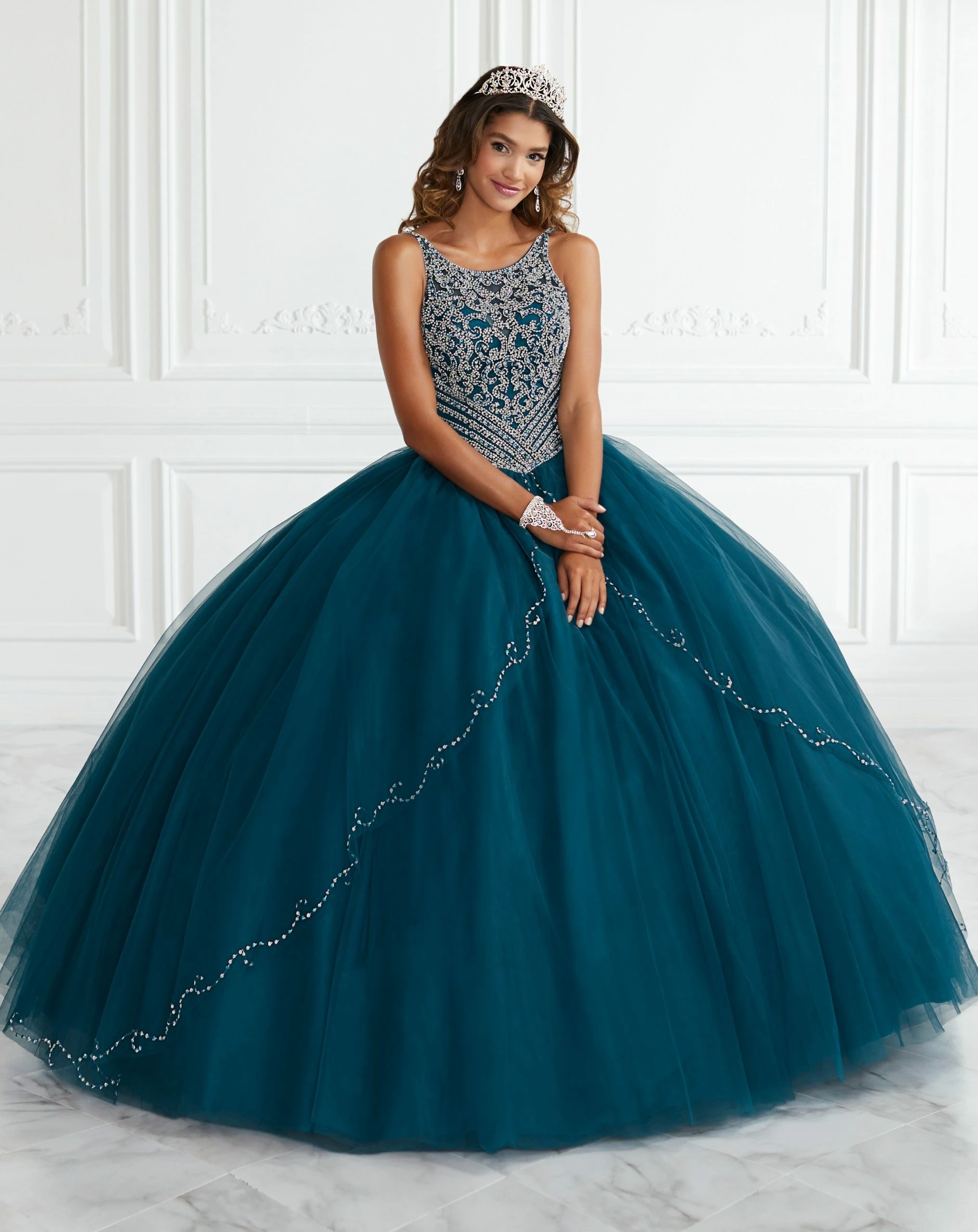 Beaded Split Front Quinceanera Dress By Fiesta Gowns 56388 3 Beaded Split Front Quinceanera Dress By Fiesta Gowns 56388