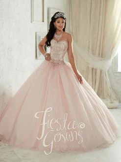 Beaded Strapless Dress By House Of Wu Fiesta Gowns 56287
