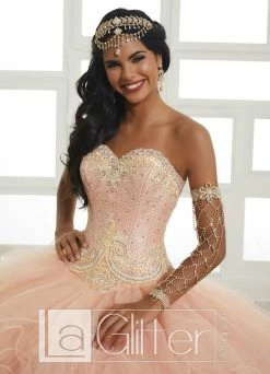 Strapless Glitter Dress By House Of Wu LA Glitter 24027 -Dresses Shop beaded strapless glitter dress by house of wu la glitter 24027 quinceanera dresses la glitter by house of wu 985651