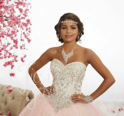 Beaded Strapless Quinceanera Dress By Fiesta Gowns 56337 -Dresses Shop beaded strapless quinceanera dress by fiesta gowns 56337 quinceanera dresses house of wu fiesta gowns 705237