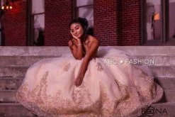 Beaded Strapless Quinceanera Dress By Fiesta Gowns 56386 (Size 18 - 26) -Dresses Shop beaded strapless quinceanera dress by fiesta gowns 56386 size 18 26 quinceanera dresses house of wu fiesta gowns 573081