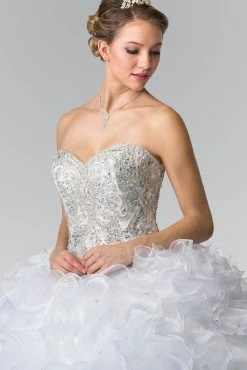 Beaded Strapless Ruffled Ballgown By Elizabeth K GL2209 -Dresses Shop beaded strapless ruffled ballgown by elizabeth k gl2209 quinceanera dresses elizabeth k 254874