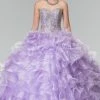 Beaded Strapless Ruffled Ballgown By Elizabeth K GL2209 -Dresses Shop beaded strapless ruffled ballgown by elizabeth k gl2209 quinceanera dresses elizabeth k xs lilac 250466