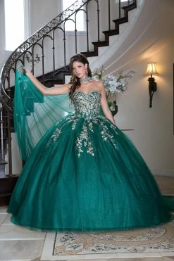 Applique Strapless Cape Ball Gown By Petite Adele PQ1010 -Dresses Shop bellaprincess 3213 1000x1500 1