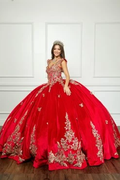 Applique Sweetheart Velvet Ball Gown By Petite Adele PQ1038 -Dresses Shop bellaprincess quincedress 27 48 1000x1500 1