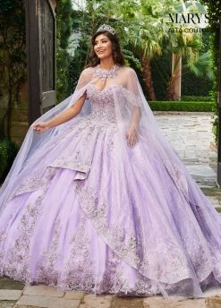 Cape Quinceanera Dress By Alta Couture MQ3061