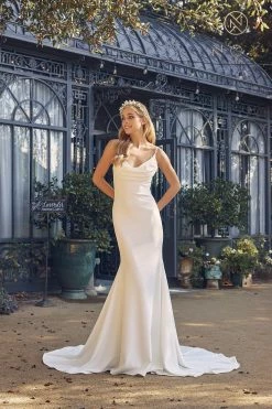 Cowl Mermaid Wedding Dress By Nox Anabel JE954 -Dresses Shop cowl mermaid wedding dress by nox anabel je954 long formal dresses nox anabel 263371