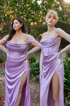 Curve Satin Off Shoulder Corset Gown By Ladivine 7492C 25 Curve Satin Off Shoulder Corset Gown By Ladivine 7492C -Dresses Shop curve satin off shoulder corset gown by ladivine 7492c long formal dresses cinderella divine 18 lavender 738167