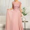 Embellished Cap Sleeve Chiffon Gown By Elizabeth K GL3065 1 Embellished Cap Sleeve Chiffon Gown By Elizabeth K GL3065 -Dresses Shop embellished cap sleeve chiffon gown by elizabeth k gl3065 long formal dresses elizabeth k xs dusty rose 140074