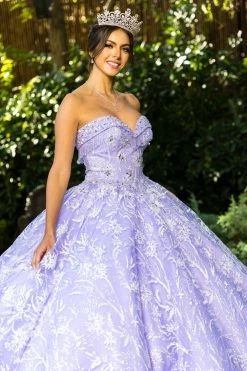 Embellished Strapless Ball Gown By Cinderella Couture 8071J -Dresses Shop embellished strapless ball gown by cinderella couture 8071j quinceanera dresses cinderella couture 585729